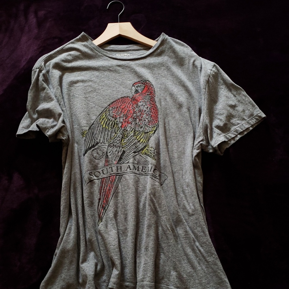 MERONA Men's Gray graphic Tshirt